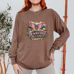 Forever Our Tennessee Butterfly Dolly Vintage Soft Long-Sleeve T-shirt 