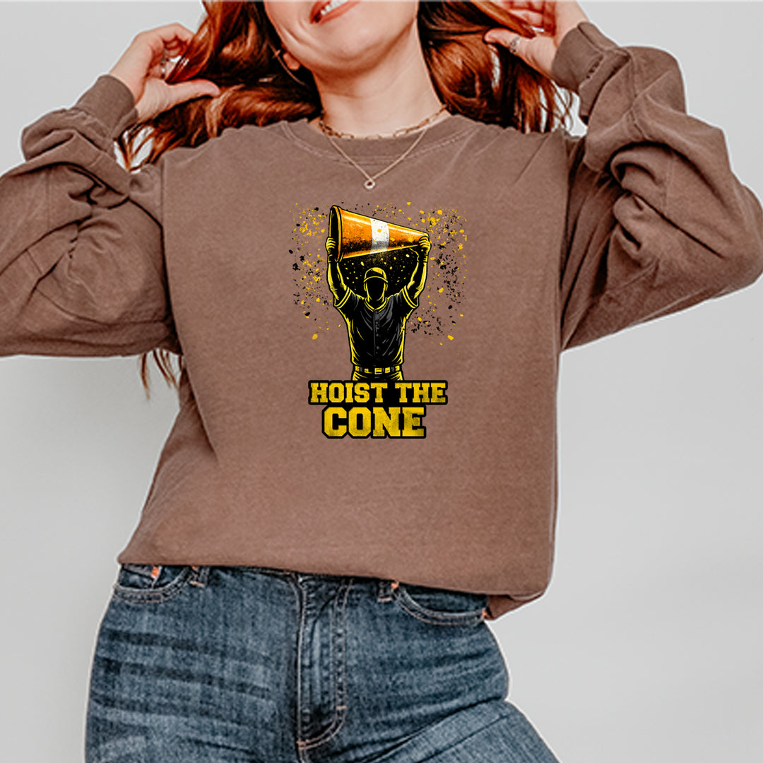 Hoist The Cone Pittsburgh Pride Vintage Soft Long-Sleeve T-shirt 