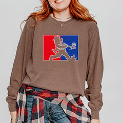Batter Up Philly Baseball Phan Vintage Soft Long-Sleeve T-shirt 