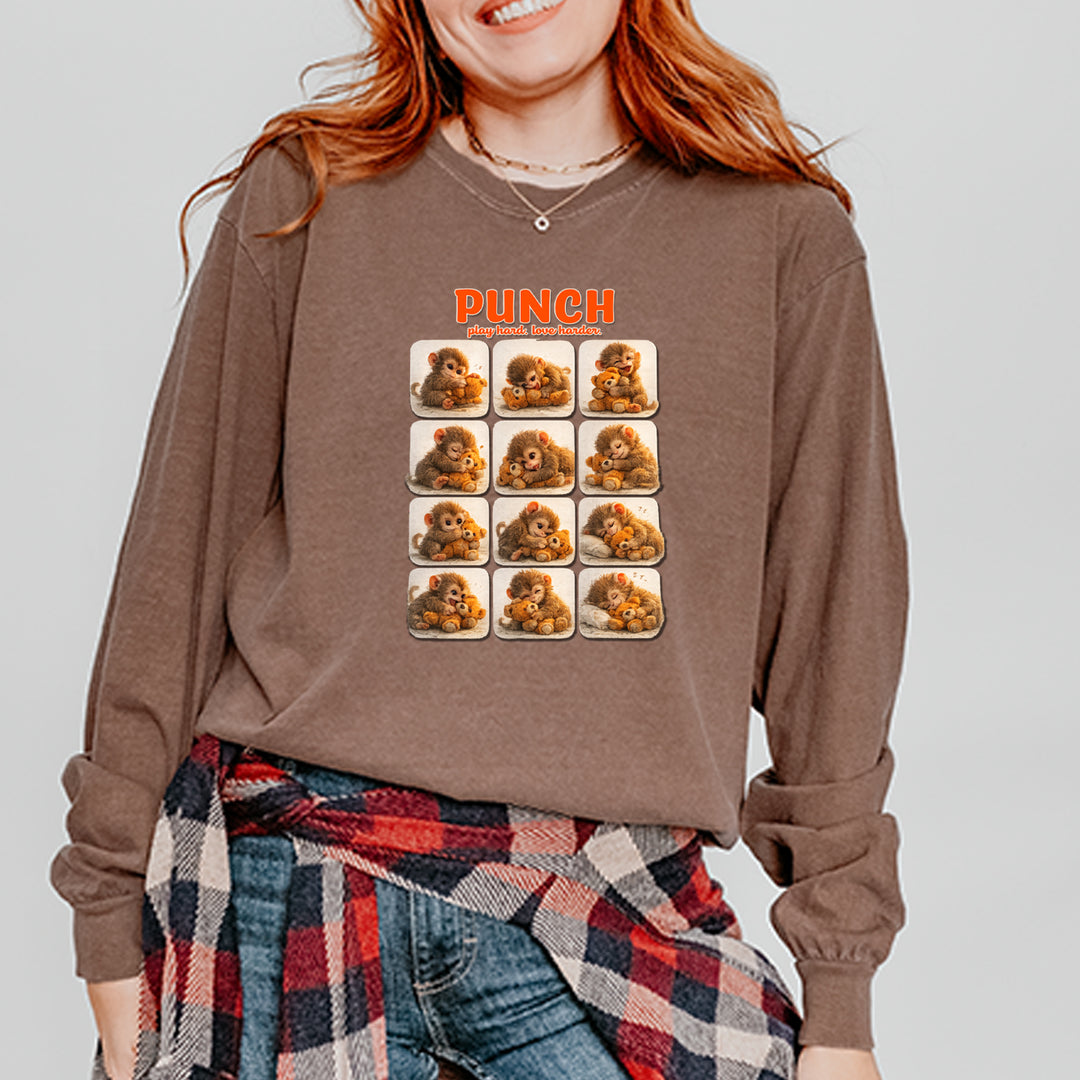 Punch Play Hard Love Harder Vintage Soft Long-Sleeve T-shirt 