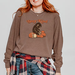 Punch Stay Kind Macaque Vintage Soft Long-Sleeve T-shirt 