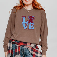 Love Philly Liberty Bell Vintage Soft Long-Sleeve T-shirt 