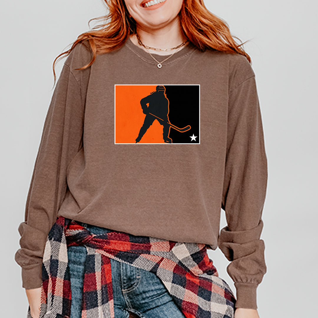 Hockey Enforcer Retro Vintage Vintage Soft Long-Sleeve T-shirt 