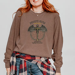 Fourth Wing Dragon Rider Vintage Basgiath War College Vintage Soft Long-Sleeve T-shirt 