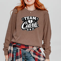 Team Ciara Scamanda Broken Heart Vintage Soft Long-Sleeve T-shirt 