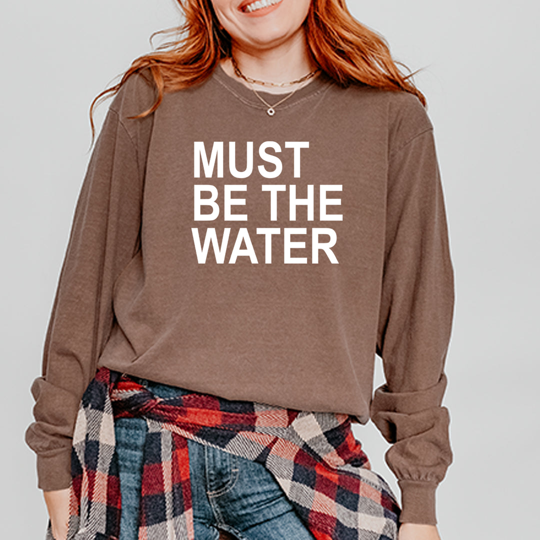Must Be The Water Funny Racing Meme Vintage Soft Long-Sleeve T-shirt 