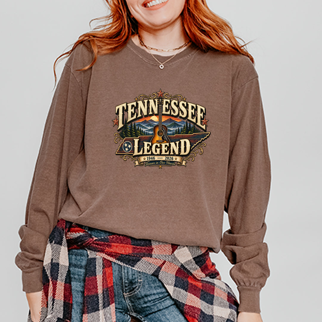 Tennessee Legend Country Music Dolly Vintage Soft Long-Sleeve T-shirt 