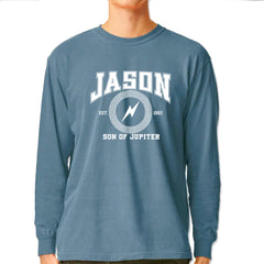 Jason Son of Jupiter Storm Bringer Vintage Soft Long-Sleeve T-shirt Ice Blue