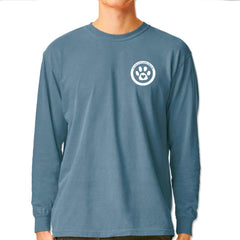 TLC To Love a Canine Dog Rescue White Vintage Soft Long-Sleeve T-shirt Ice Blue