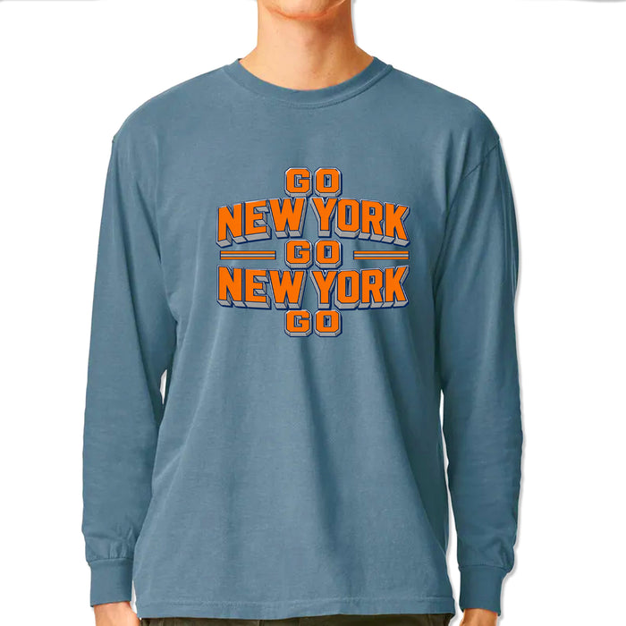 Go New York Go Basketball Vintage Soft Long-Sleeve T-shirt