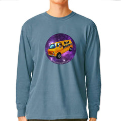 Bad Hombres Space West Chester Band Vintage Soft Long-Sleeve T-shirt Ice Blue