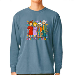 Golden Forever Golden Girls Vintage Soft Long-Sleeve T-shirt Ice Blue