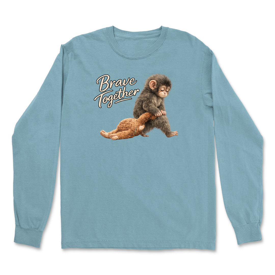 Punch Brave Together Stuffed Animal Vintage Soft Long-Sleeve T-shirt 