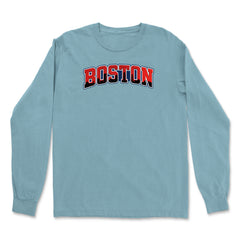 Boston City Pride Skyline Vintage Soft Long-Sleeve T-shirt 