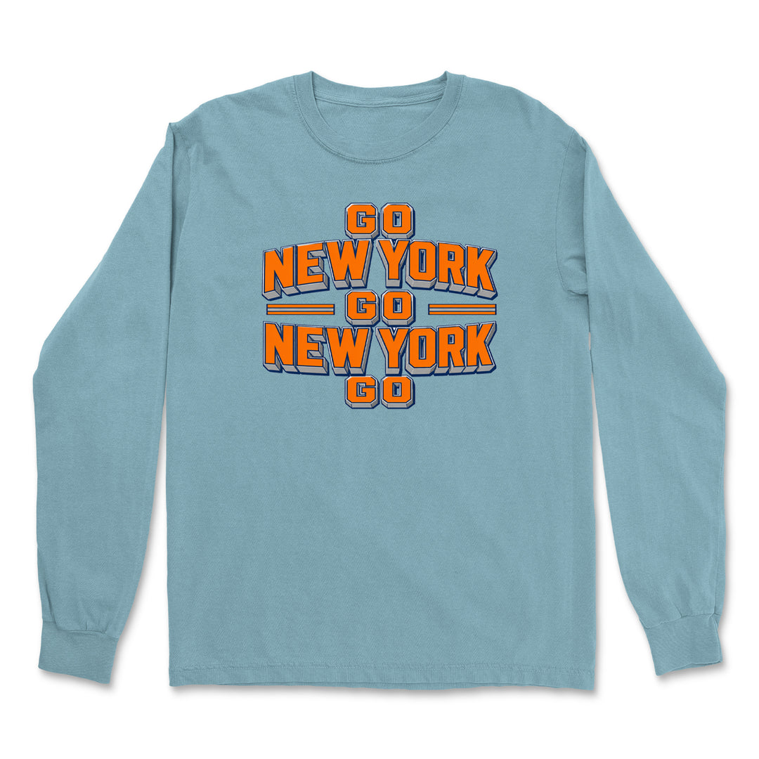 Go New York Go Basketball Vintage Soft Long-Sleeve T-shirt 