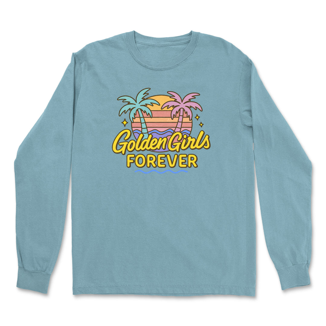 Golden Girls Forever Retro Sunset Vintage Soft Long-Sleeve T-shirt 