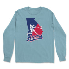 Atlanta Georgia Batter Up Vintage Soft Long-Sleeve T-shirt 
