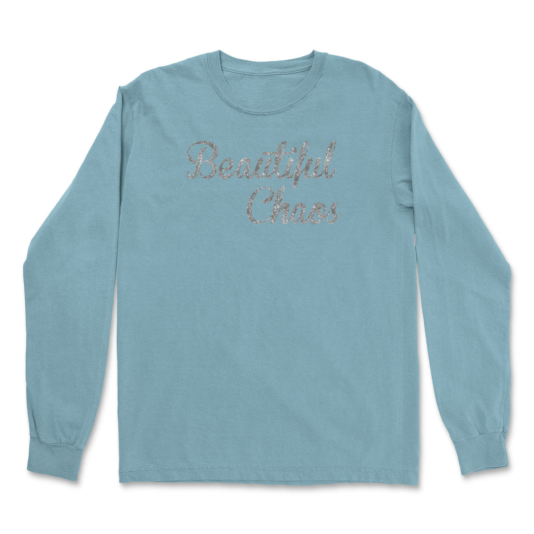 Beautiful Chaos Glitter Music Festival Vintage Soft Long-Sleeve T-shirt 