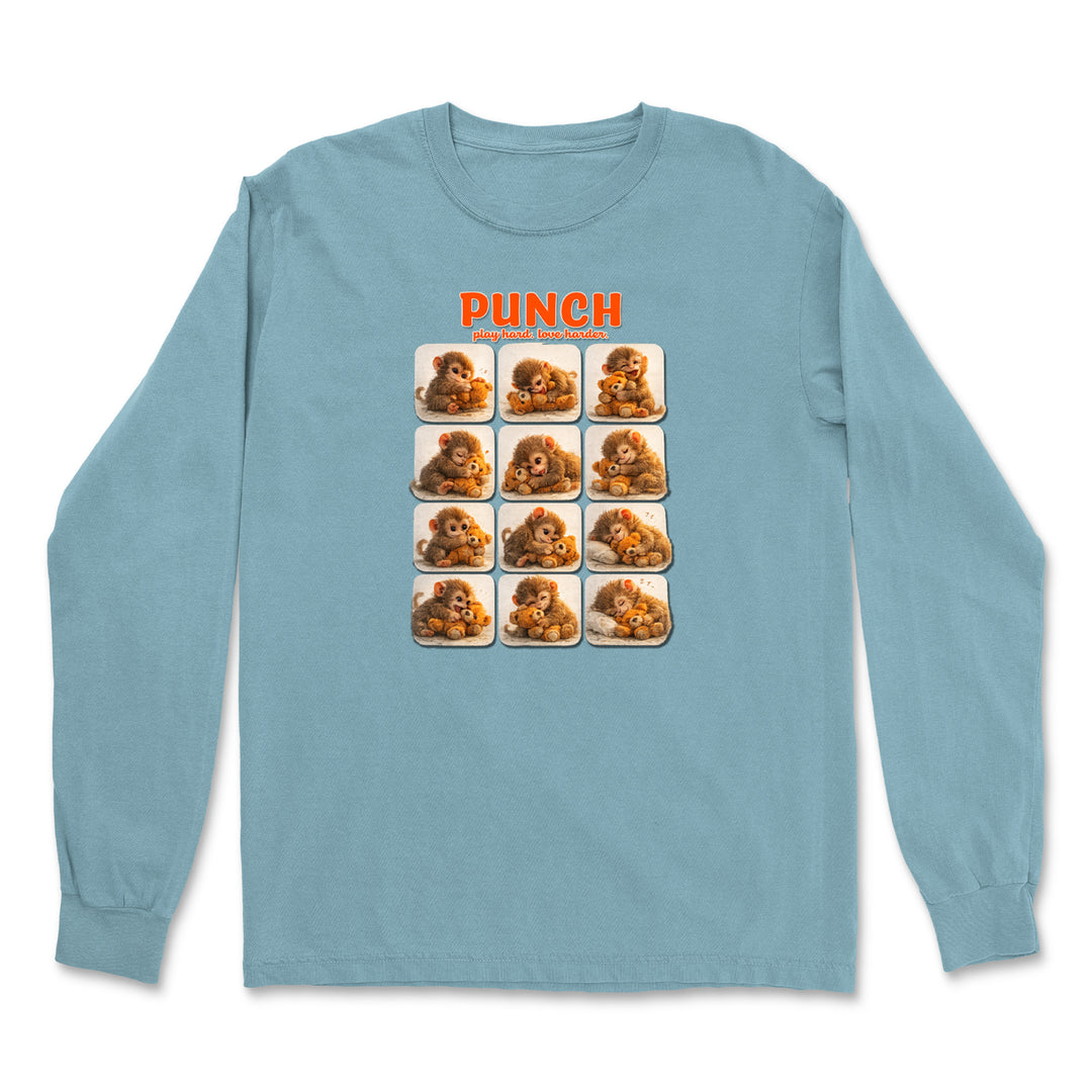 Punch Play Hard Love Harder Vintage Soft Long-Sleeve T-shirt 