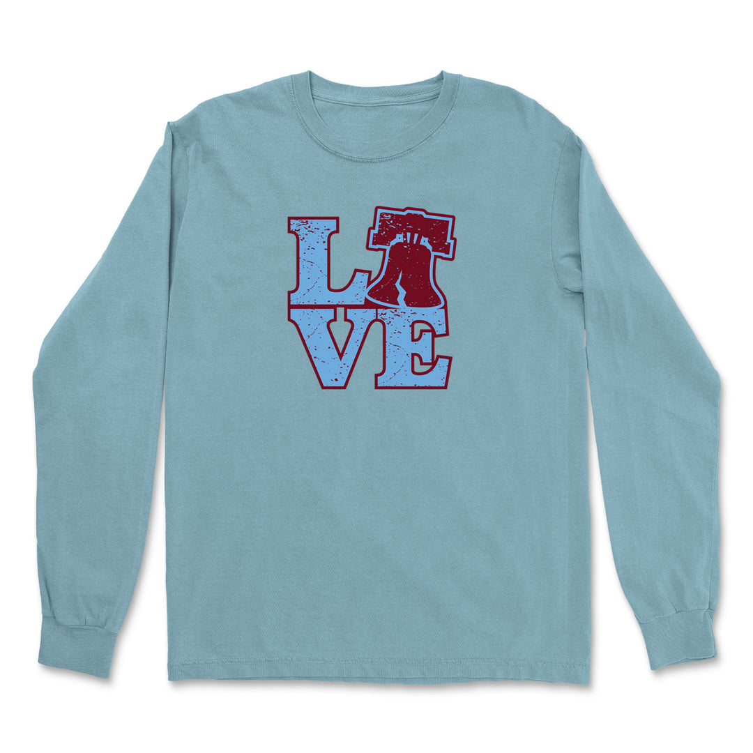 Love Philly Liberty Bell Vintage Soft Long-Sleeve T-shirt 