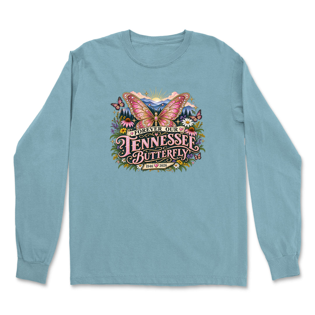 Forever Our Tennessee Butterfly Dolly Vintage Soft Long-Sleeve T-shirt 