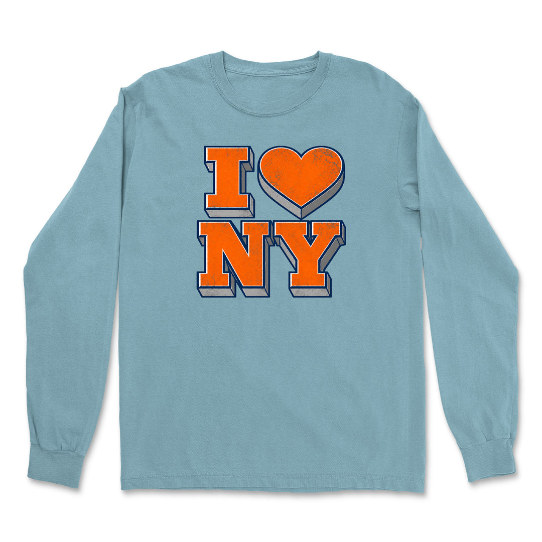 New York City Pride Heart Vintage Soft Long-Sleeve T-shirt 