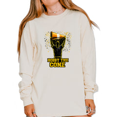 Hoist The Cone Pittsburgh Pride Vintage Soft Long-Sleeve T-shirt Ivory
