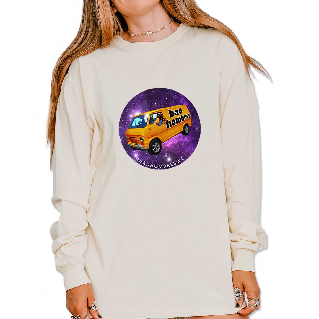 Bad Hombres Space West Chester Band Vintage Soft Long-Sleeve T-shirt Ivory