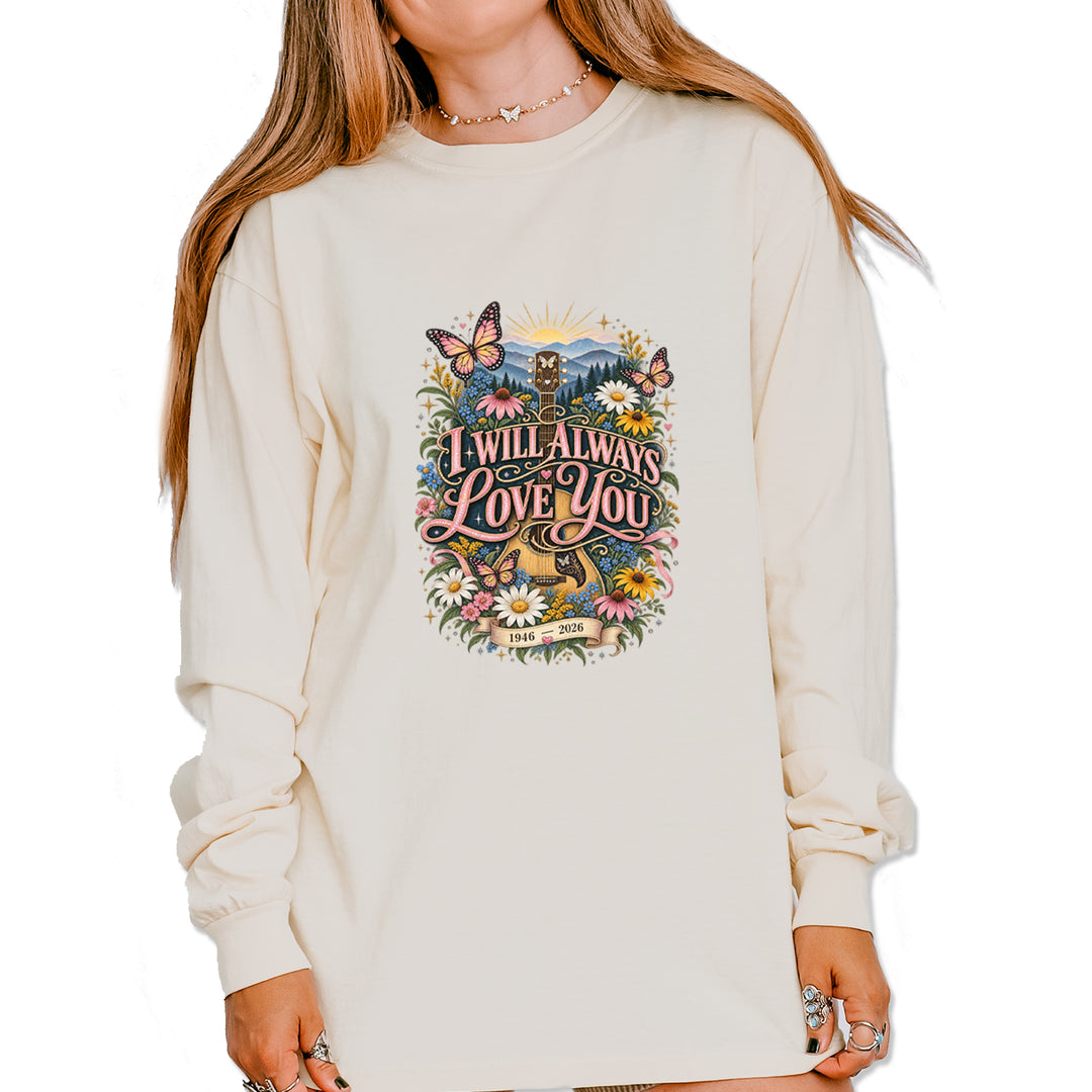 I Will Always Love You Dolly Vintage Soft Long-Sleeve T-shirt Ivory