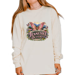 Forever Our Tennessee Butterfly Dolly Vintage Soft Long-Sleeve T-shirt Ivory