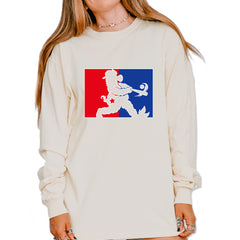 Batter Up Philly Baseball Phan Vintage Soft Long-Sleeve T-shirt Ivory