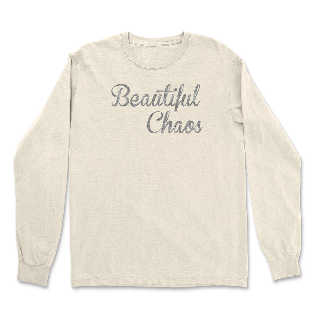 Beautiful Chaos Glitter Music Festival Vintage Soft Long-Sleeve T-shirt 