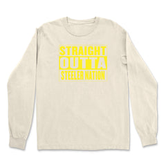 Straight Outta Steeler Nation Football  Vintage Soft Long-Sleeve T-shirt 
