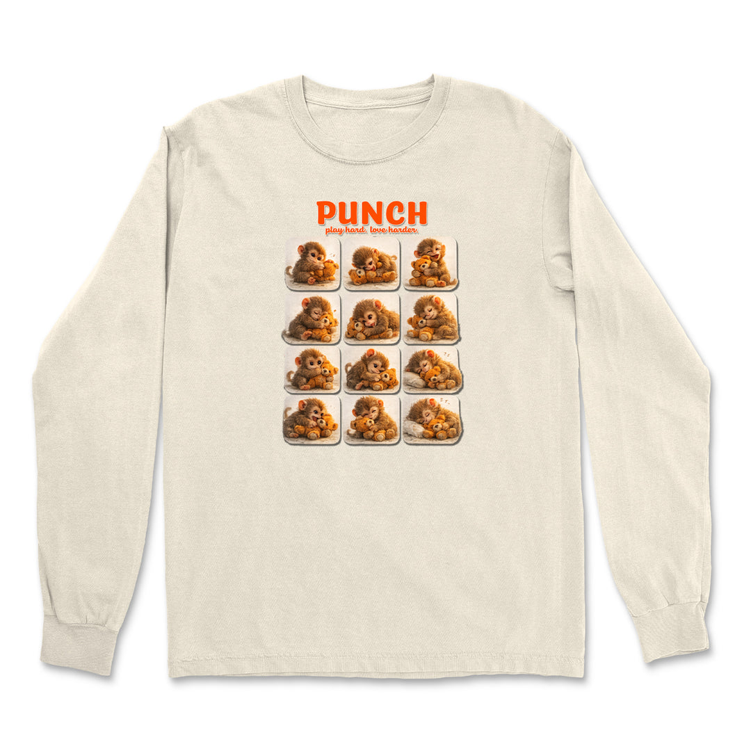 Punch Play Hard Love Harder Vintage Soft Long-Sleeve T-shirt 