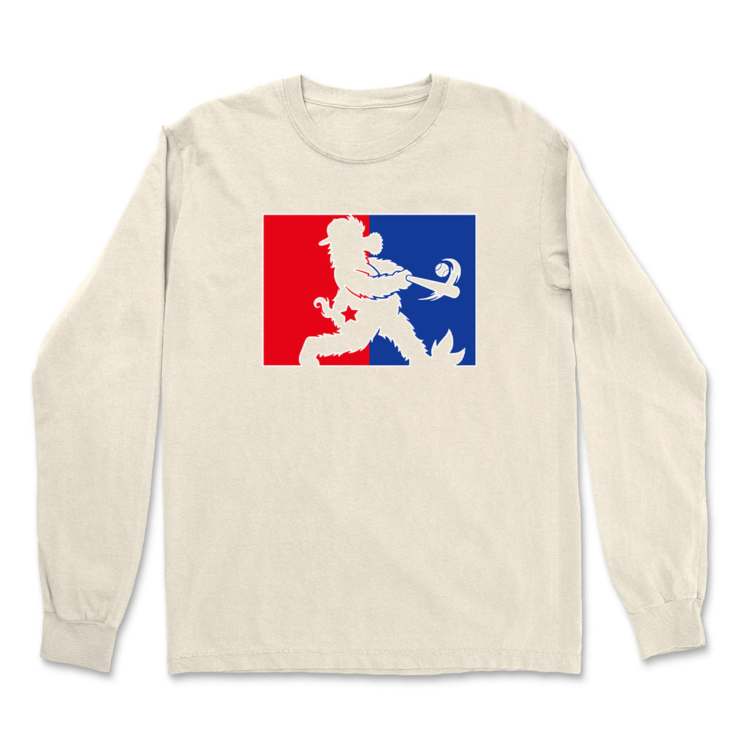 Batter Up Philly Baseball Phan Vintage Soft Long-Sleeve T-shirt 