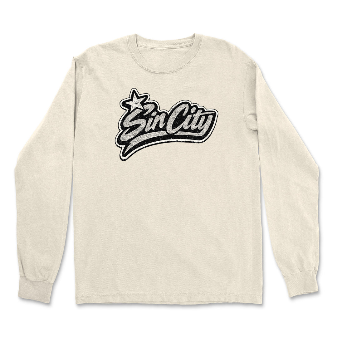Sin City Vegas Retro Vintage Vintage Soft Long-Sleeve T-shirt 