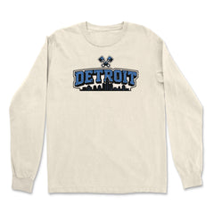 Detroit Motor City Retro Piston Vintage Soft Long-Sleeve T-shirt 
