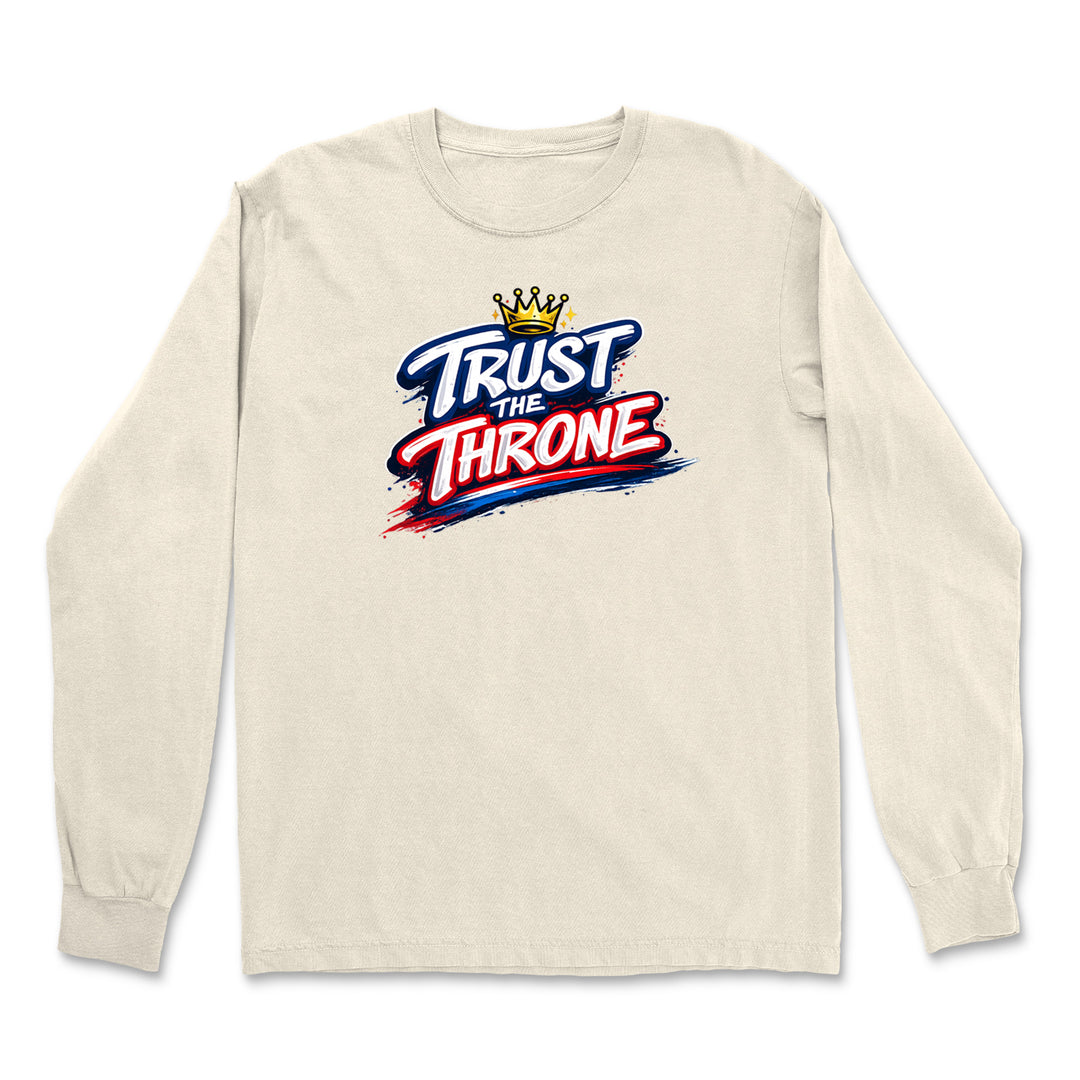 Trust The Throne Crown Philly Hoops Vintage Soft Long-Sleeve T-shirt 