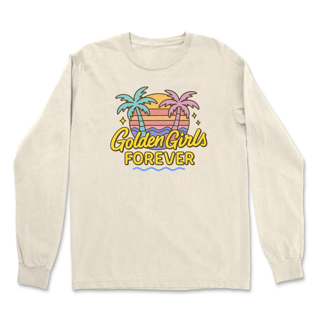 Golden Girls Forever Retro Sunset Vintage Soft Long-Sleeve T-shirt 
