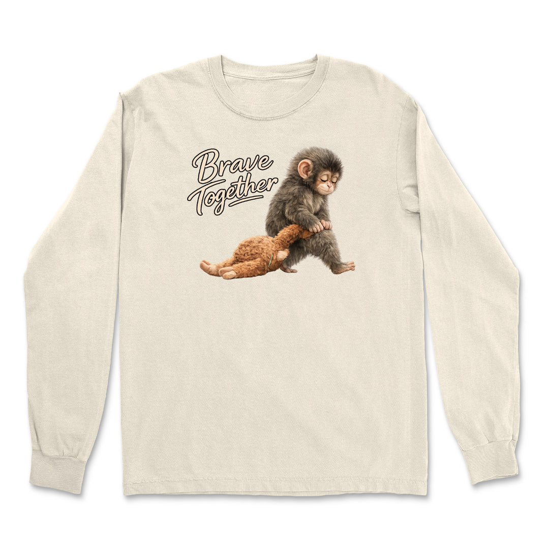 Punch Brave Together Stuffed Animal Vintage Soft Long-Sleeve T-shirt 