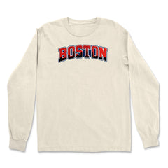 Boston City Pride Skyline Vintage Soft Long-Sleeve T-shirt 