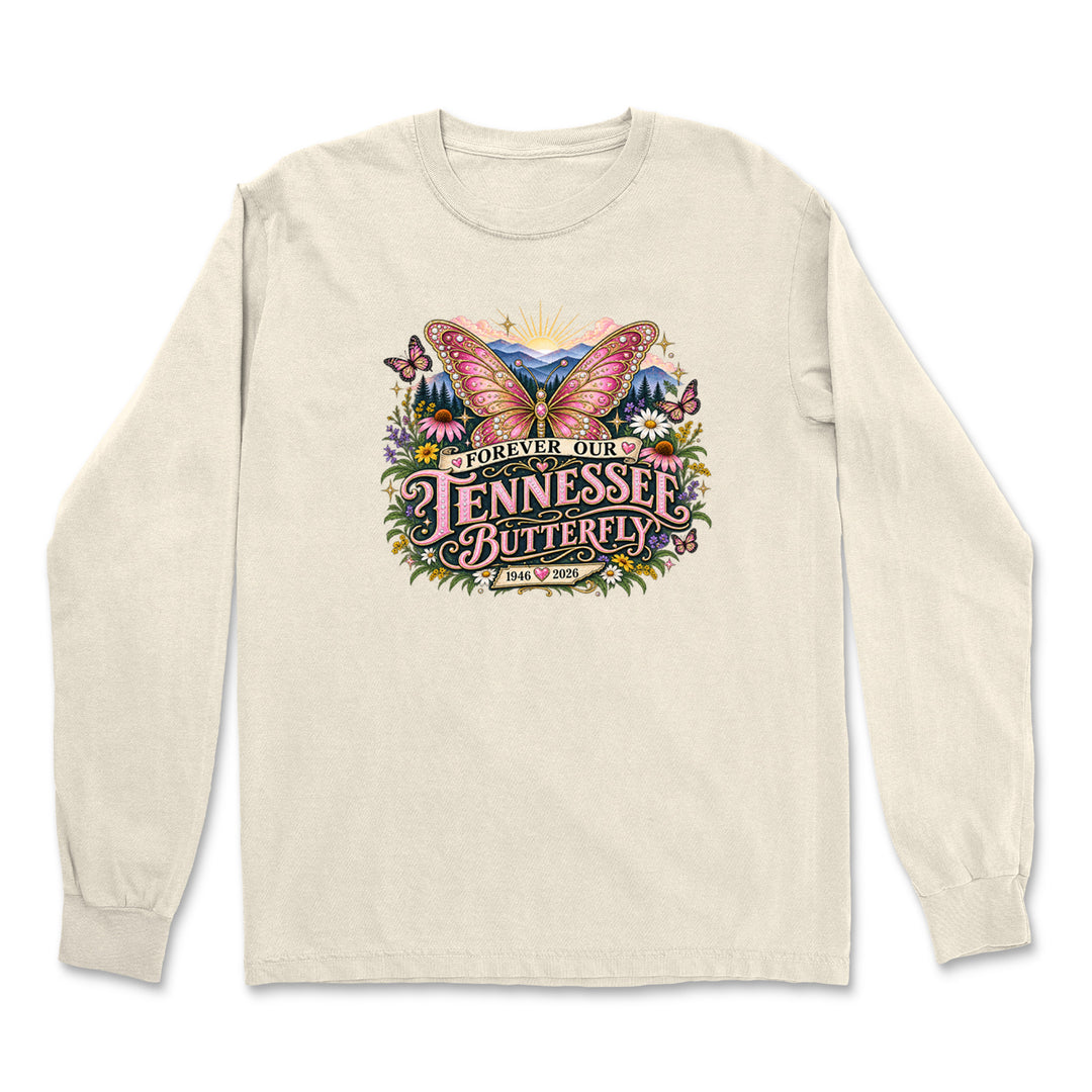 Forever Our Tennessee Butterfly Dolly Vintage Soft Long-Sleeve T-shirt 