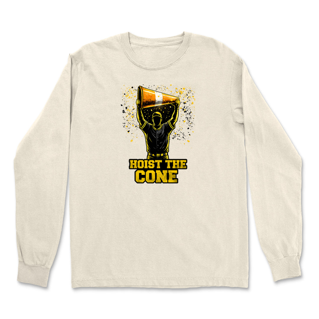Hoist The Cone Pittsburgh Pride Vintage Soft Long-Sleeve T-shirt 