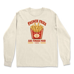 French Fries Are Finger Food IYKYK Vintage Soft Long-Sleeve T-shirt 