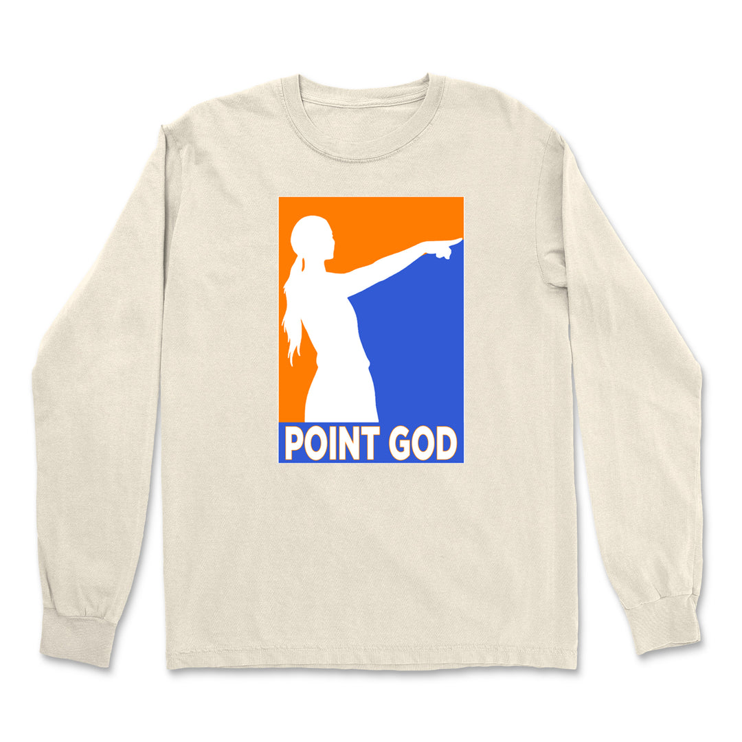 Point God Cunningham Basketball Pointing Meme  Vintage Soft Long-Sleeve T-shirt 