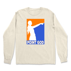 Point God Cunningham Basketball Pointing Meme  Vintage Soft Long-Sleeve T-shirt 