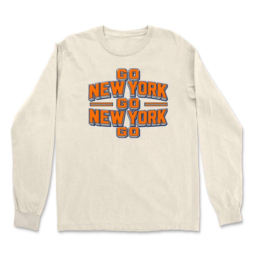 Go New York Go Basketball Vintage Soft Long-Sleeve T-shirt 