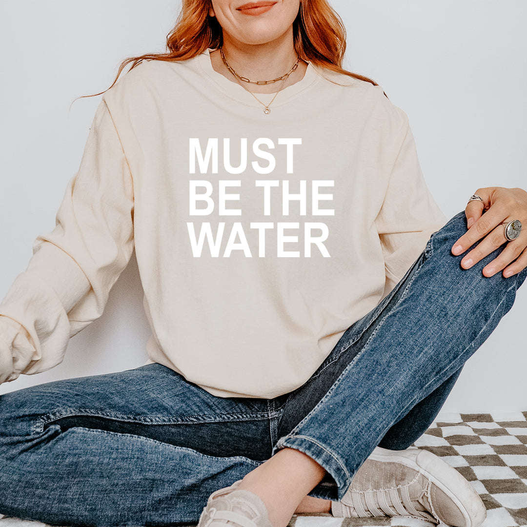 Must Be The Water Funny Racing Meme Vintage Soft Long-Sleeve T-shirt 
