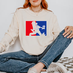 Batter Up Philly Baseball Phan Vintage Soft Long-Sleeve T-shirt 