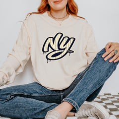 NYC New York City Grunge Street Vintage Soft Long-Sleeve T-shirt 
